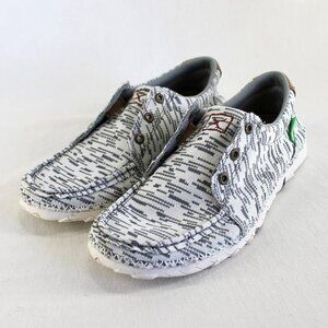 Twisted X Zero-X Shoes Womens Size 8.5 Gray White Casual Lace Up Moc Comfort